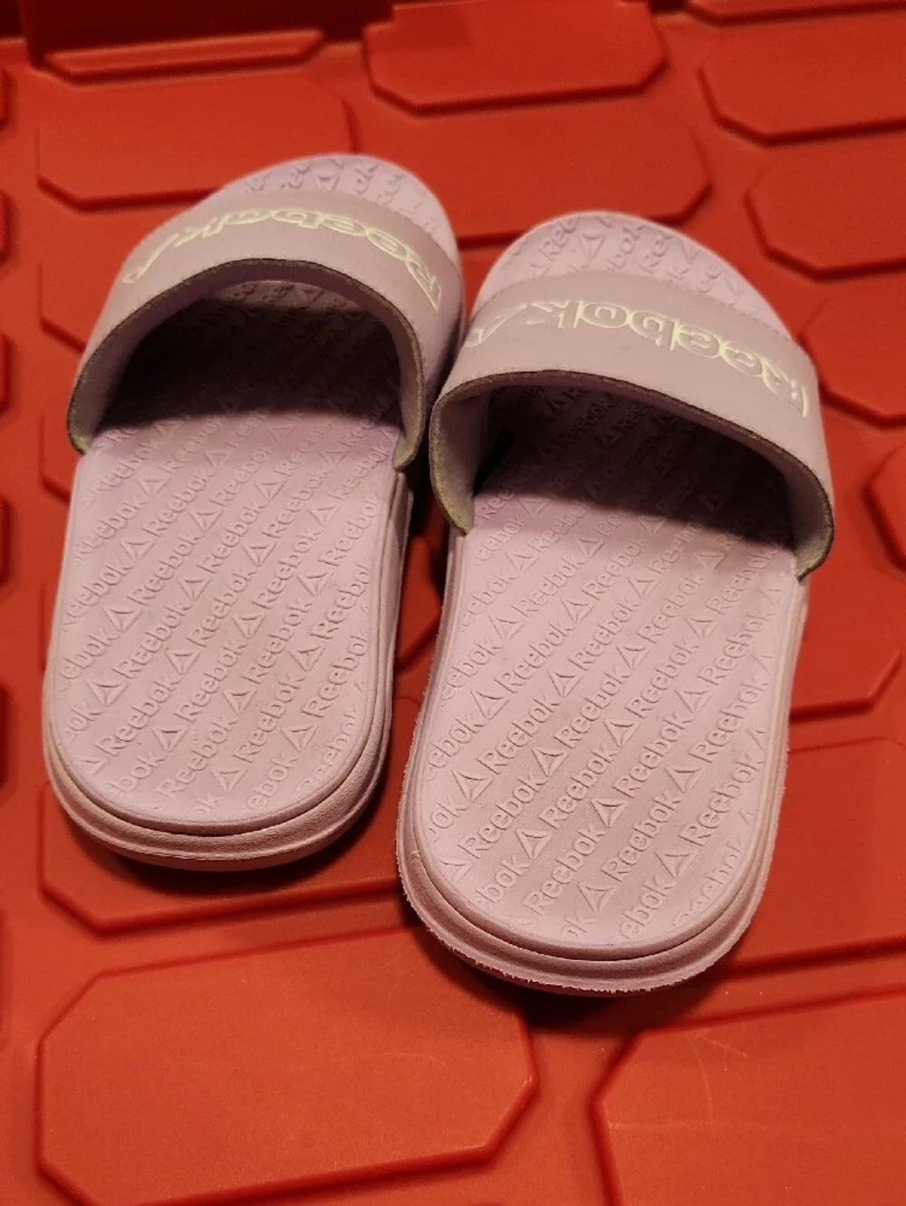 $3/Bundled- Reebok Light Lavender Slide Sandals